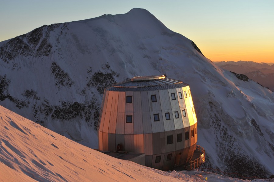 Die Goûter-Hütte auf 3 835 m Höhe