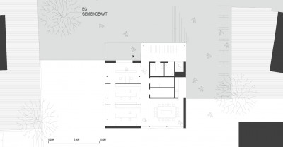 Plan du rez-de-chaussée (administration municipale)