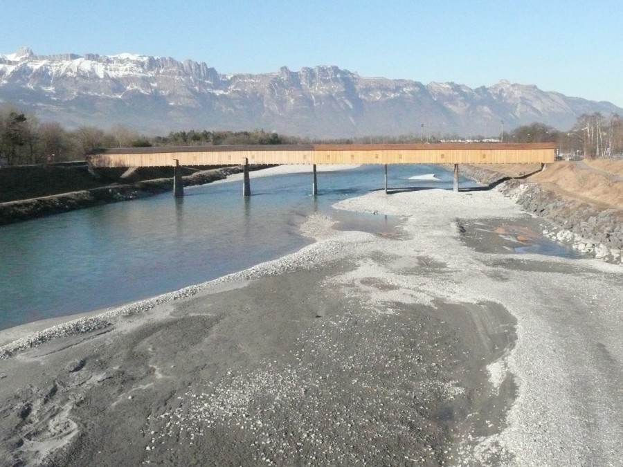Il Reno in secca